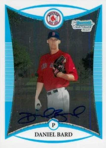 DANIEL BARD 2008 Bowman Chrome ROOKIE AUTO RC #BCP259 Red Sox - Picture 1 of 2