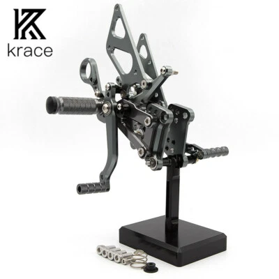 Juego de estriberas traseras para BMW S1000RR 2009-2014 2011 2012 2013 pedales GP clavija carreras Foto 1 de 4