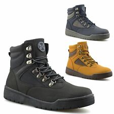 Mens Walking Hiking Memory Foam Casual Lace Up Ankle Boots Trainers Shoes Size