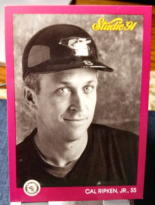 1991 Studio Baseball Card of Cal Ripken Jr. HOF #9 (NM) Free Returns