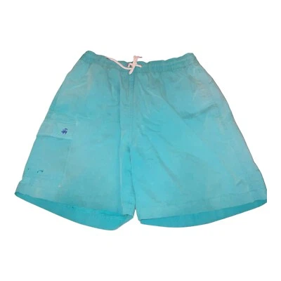 Bañador Brooks Brothers 346 para hombre azul talla M forrado bolsillos con cordón -B2 Foto 1 de 4