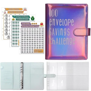 100 Days Save Money Envelope Challenge Binder Easy and Fun Way to Save £5,050 - Picture 1 of 7