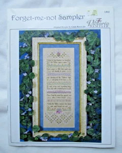 The Victoria Sampler Forget Me Not Sampler Hardanger & Embroidery Pattern - Picture 1 of 3