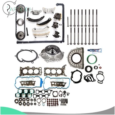 Kit de cadena de distribución bomba de agua juego completo de juntas para 07-08 Saturn Outlook XR 3,6 L Foto 1 de 4