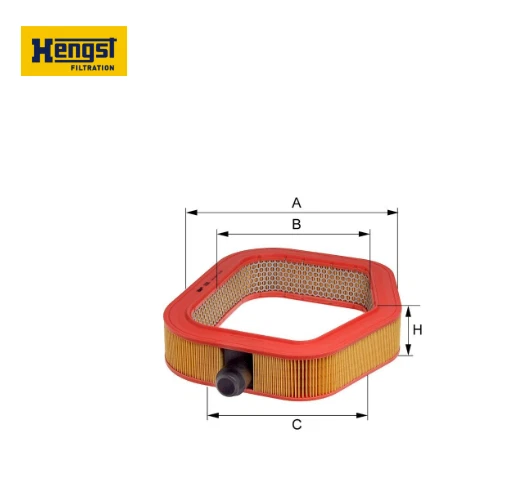 HENGST FILTER E256L air filter for MERCEDES-BENZ series 124, SL 1988-1993 - Bild 1 von 1