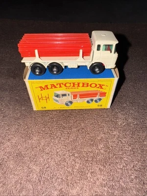 Matchbox No. Camión de vigas 58 DAF con caja original - vigas adjuntas Foto 1 de 4