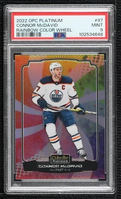 2022-23 O-Pee-Chee Platinum Rainbow Color Wheel Connor McDavid #97 PSA 9 MINT - Image 1 of 2