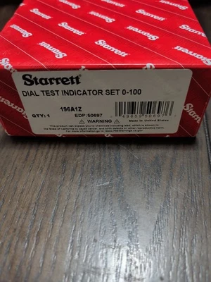 Indicador de dial Starrett 196A1Z Foto 1 de 3