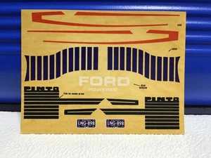Vintage FORD PINTO MODEL DECAL ORIGINAL AMT Sheet - Picture 1 of 2