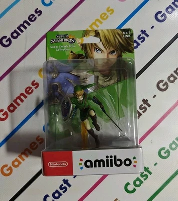 AMIIBO NINTENDO LINK ZELDA NO. 5 SMASH BROS COLLECTION NUOVO PAL SIGILLATO