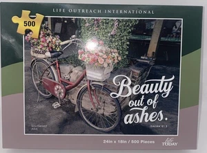 Life Outreach BEAUTY OUT OF ASHES 500pc Jigsaw Puzzle LIFE TODAY Complete 24x18 - Picture 1 of 4