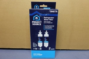 Paquete de 2 filtros de agua para refrigerador Project Source 3846779 para LG / Kenmore LT700P - Imagen 1 de 6