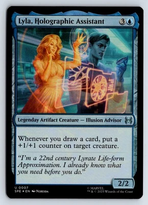 Lyla, Holographic Assistant FOIL U Marvel's Spider-Man: Eternal-Legal 7 NM - Image 1 of 2