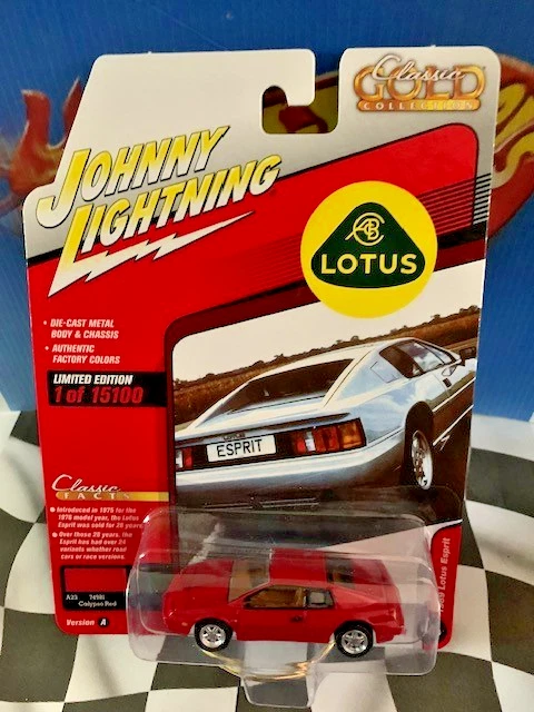 Johnny Lightning JL 2021 Classic Gold R4 5/6 A 1989 Lotus Espirit RED RR LE 15K - Image 1 of 1