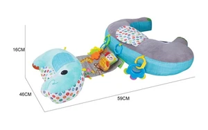 5-in-1 Baby Tummy Time Pillow Nursing, Sit, Play & Sensory Rattle Toys - Picture 1 of 13