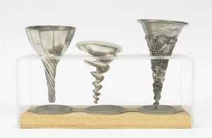 Royal Selangor Set 3 Stück Feinzinn Wein Trichter Belüfter mit Halter - Bild 1 von 12