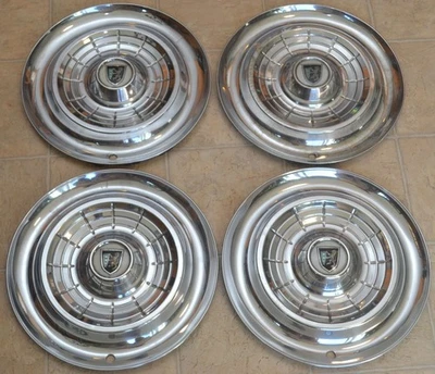 Колпаки колес 1955 Chrysler New Yorker, набор из 4, оригинальные крышки колес 15 дюймов от оригинального производителя - Изображение 1 из 4
