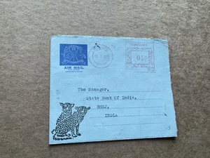 Kenya 1968 Meter Aerogram to India(13) +Universal Tanzania-Kenya U#55 +Cheetah - Picture 1 of 2