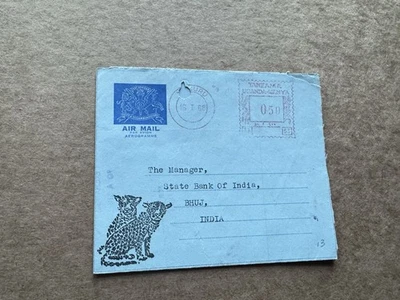 Kenya 1968 Meter Aerogram to India(13) +Universal Tanzania-Kenya U#55 +Cheetah - Image 1 of 2