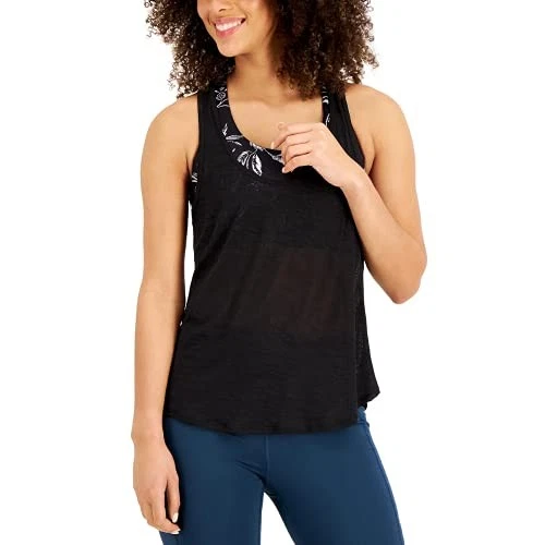 Camiseta sin mangas con sujetador negro liso Ideology para mujer talla M Foto 1 de 1