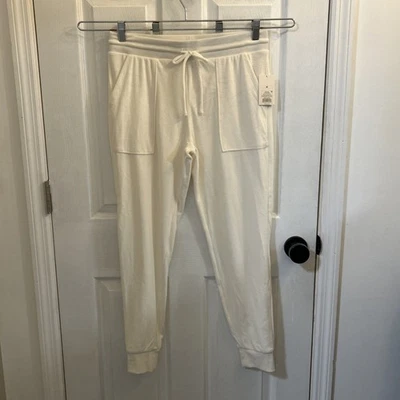 NWT Star Above Women's Lounge Sleep Jogger Pants Off White SIZE Medium - Image 1 of 4