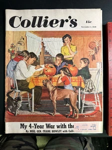 Nov 5, 1949 Collier's magazine - Halloween Issue - Brig. Get. Frank Howley - Picture 1 of 1