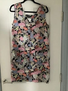 Next sleeveless Multicoloured Summer Dress Size 12. Has 2 Pockets In Front. - Picture 1 of 6