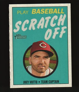 Topps Heritage 1970 Topps Scratch-Offs #24 2019 - Joey Votto HN 19-055 - Imagen 1 de 2
