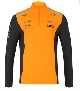 McLaren F1 2024 Men's Team 1/4 Zip Mid Layer DIRTY! NWT Size 10 - Picture 1 of 7