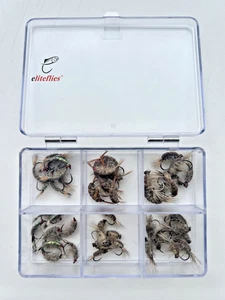 eliteflies 48 Shrimp Box Killer Grafham Fliegenfischen Fliegen Nymphen Forelle Reservoir - Bild 1 von 3