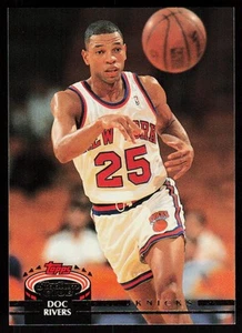 1992-93 Stadium Club Doc Rivers #241 BASKETBALL CARD New York Knicks - Picture 1 of 2