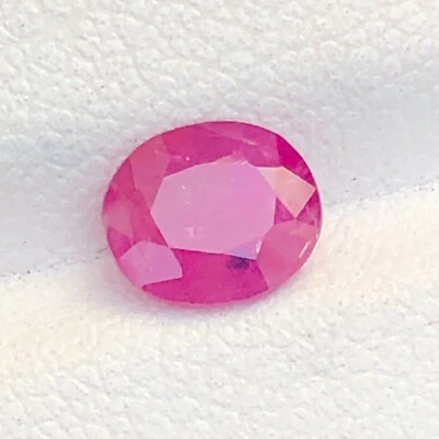 1.05 Carat Natural Faceted Cut Unheated Ruby Loose Gemstone From Afghanistan - Image 1 of 4