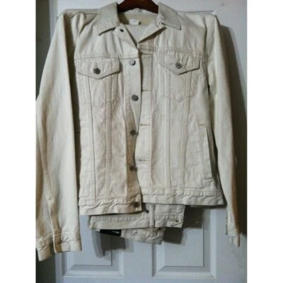 GAP LARGE MENS NEW BEIGE 100%COTTON 2 PC OUTFIT PANTS:36/32  - Image 1 of 4