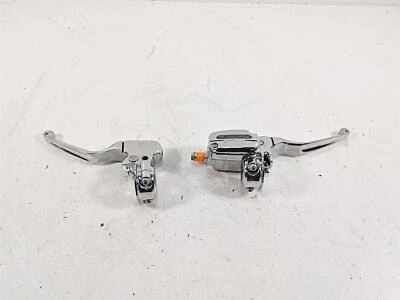 2010 Harley Touring FLHTCU Electra Glide conjunto de alavanca de embreagem de freio cromado 44551-08F - Imagem 1 de 4