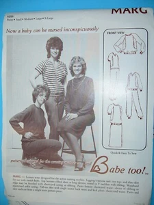 Babe too! Leisure wear patterns for nursing mother, petite - XL - Picture 1 of 2