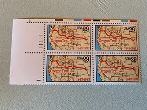 US Stamps SC# 2747 Oregon Trail 29c PB MNH 1993 - Picture 1 of 1