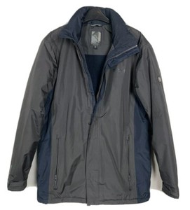 REGATTA OUTDOOR HYDRAFORT Men's M WARM Jacket Waterproof Fleeced Inner Grey Blue