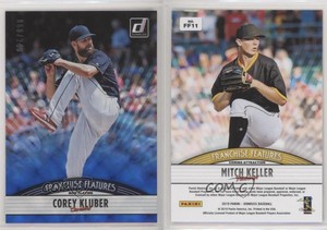 2019 Donruss Franchise Features Blue /249 Corey Kluber Mitch Keller Rookie RC