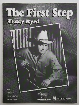 1994 The First Step Sheet Music Tracy Byrd Photo Cover Piano Vocal Guitar NOS  - Image 1 of 4