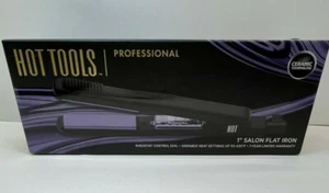Hot Tools Professional Ceramic Tourmaline 1” Salon Flat Iron - Picture 1 of 20