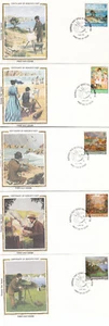 Renoir GB Guernsey Colorano FDC set 1983 (144919) - Picture 1 of 1