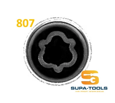 Audi Radsicherung Felgenschloss 807 G Schlüssel Nuss Wheel Lock Key  SUPA-Tools - Bild 1 von 3