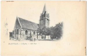 BLANVILLE 14 L'Eglise CPA précurseur non circulée vers 1910-20 Edition ND Photo  - Imagen 1 de 2