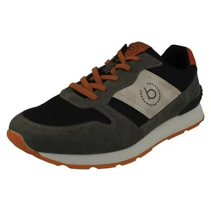 Mens Bugatti Casual Lace Up Logo Detailed Trainers 323-30806-5069 - Picture 1 of 10