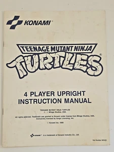 VIDEOJUEGO KONAMI TEENAGE MUTANT NINJA TURTLES TMNT 4 JUGADORES INSTRUCCIONES VERTICALES - Imagen 1 de 5