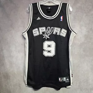 Vintage Adidas NBA San Antonio Spurs Tony Parker 9 Swingman Jersey Mens M - Picture 1 of 8