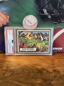 1962 Topps Civil War News #22 Wave of Death The Seven Day Battle PSA 8 Rare - Picture 1 of 2