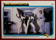 STAR TREK - MOVIE - Card #59 - THE PHASER BATTLE - TOPPS 1979