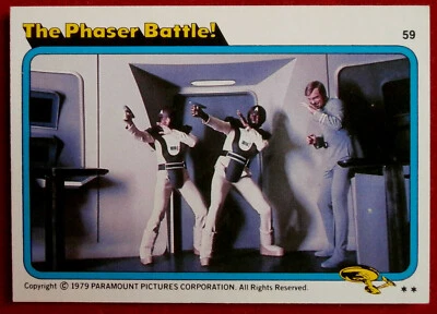 STAR TREK - MOVIE - Card #59 - THE PHASER BATTLE - TOPPS 1979 - Image 1 of 2