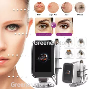 2in1 Fractional RF Machine 10/25/64/nano Cartridge Head Wrinkle Acne Removal - Foto 1 di 18